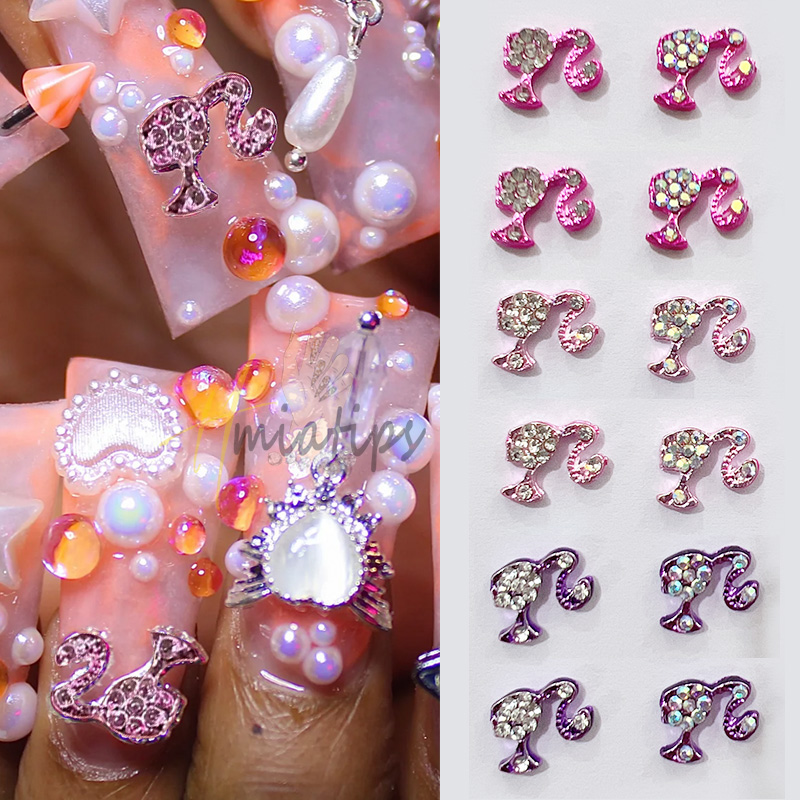 Nail Art Valentines Day - 10 buah mewah anak perempuan kuku