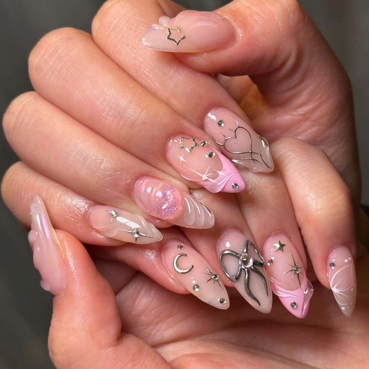 24pcs Set Kuku Palsu Model Pit - Nail Art Valentines Day ulasan dan harga