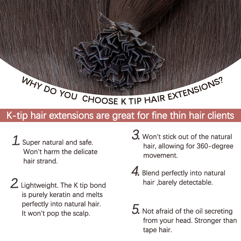 VADES K Tip Hair Extensions Ra - Nail Art Ombre ulasan dan harga