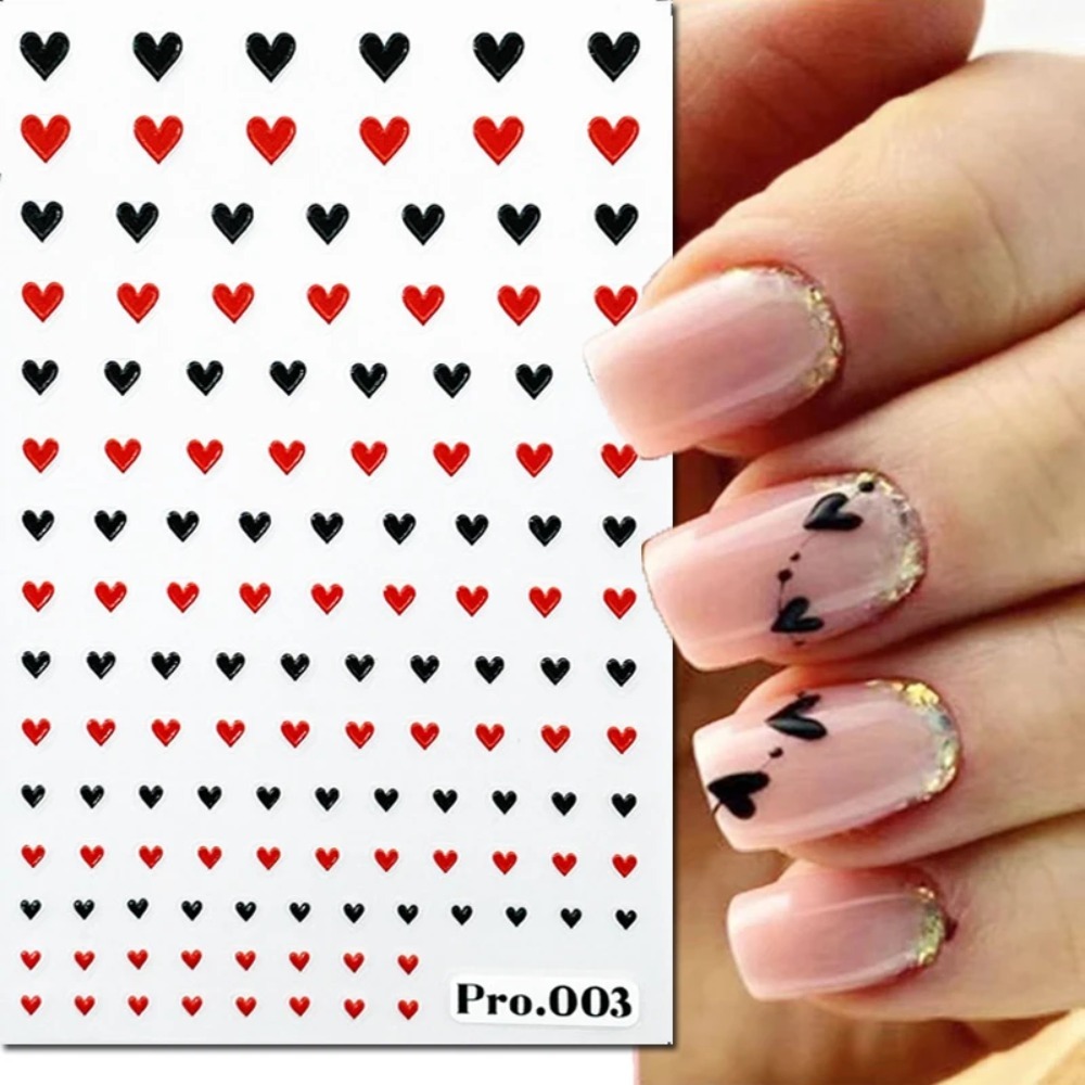 Stiker Seni Kuku 5D Embossed H - Nail Art Valentines Day ulasan dan harga