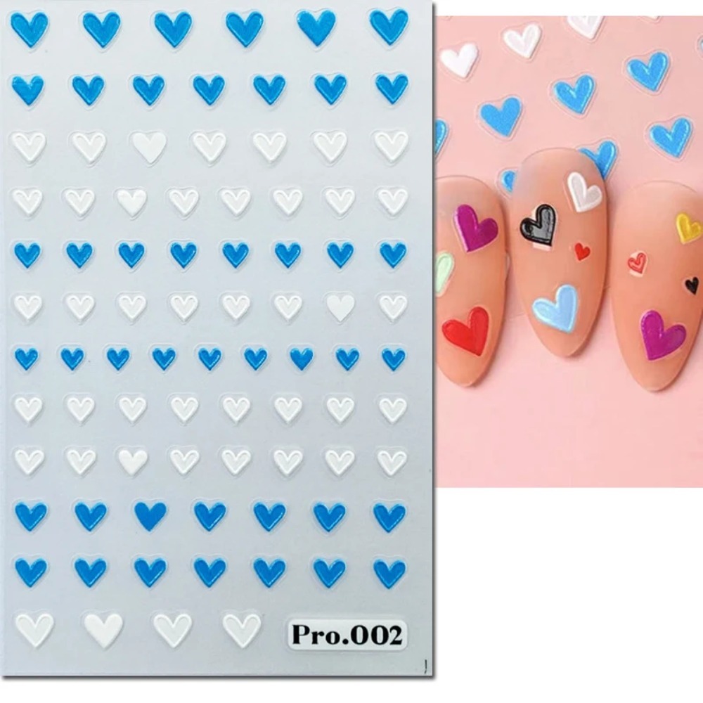 Stiker Seni Kuku 5D Embossed H - Nail Art Valentines Day ulasan dan harga