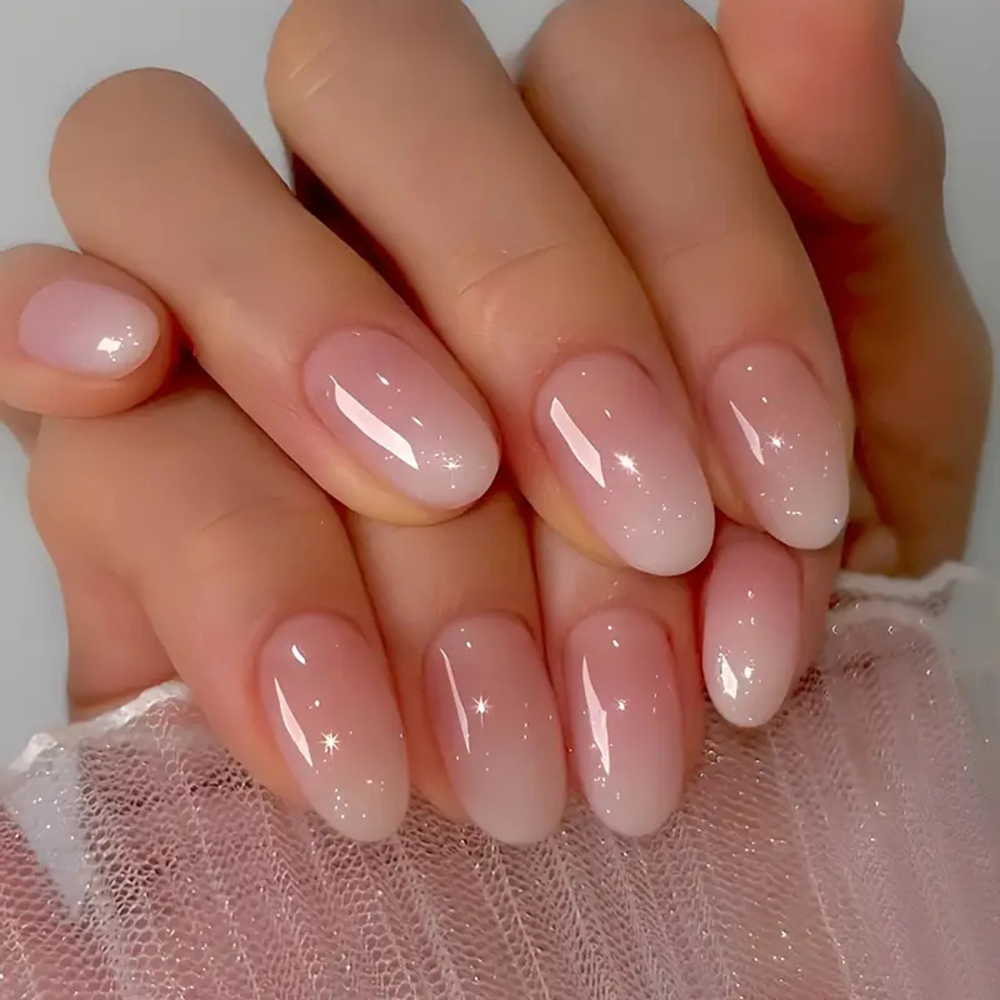 ARTAUG kuku palsu, tekan warna - Nail Art Pink ulasan dan harga