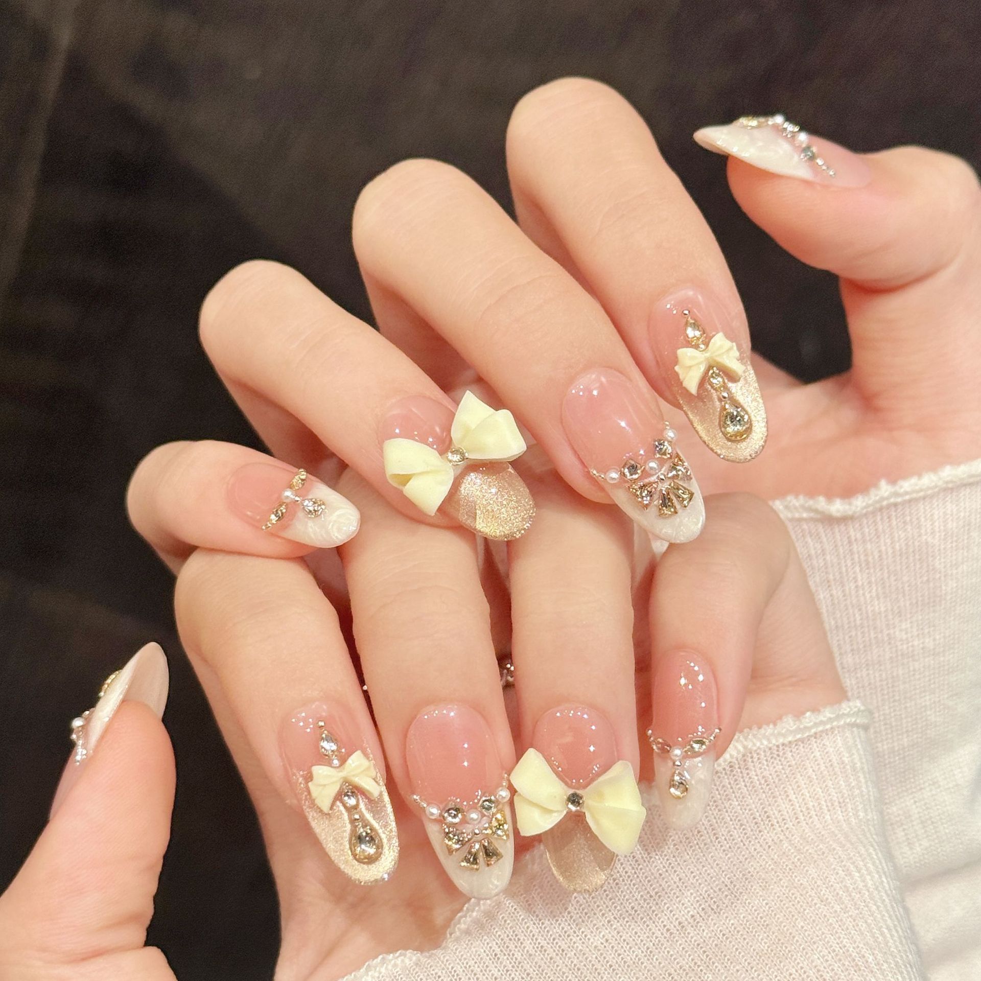 10pcs Kuku Palsu Buatan Tangan - Nail Art Press On ulasan dan harga