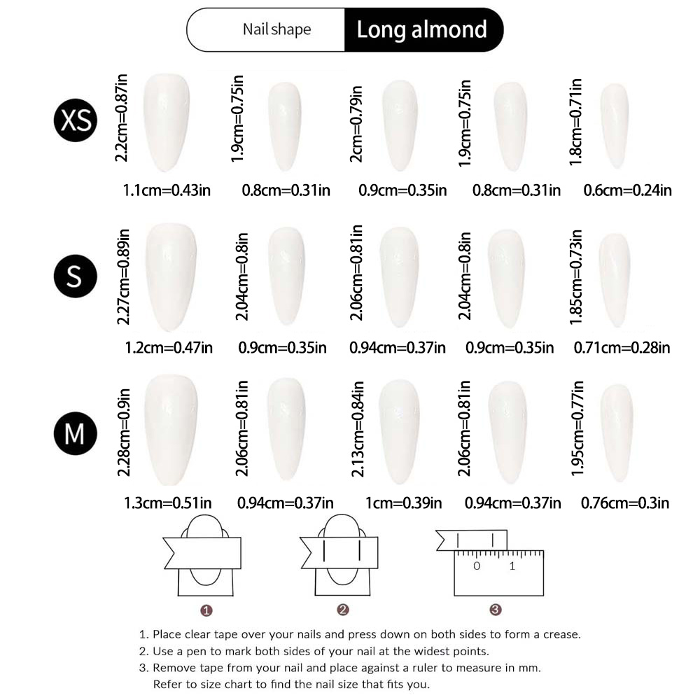 10 buah kuku palsu berwarna bi - Nail Art Press On ulasan dan harga