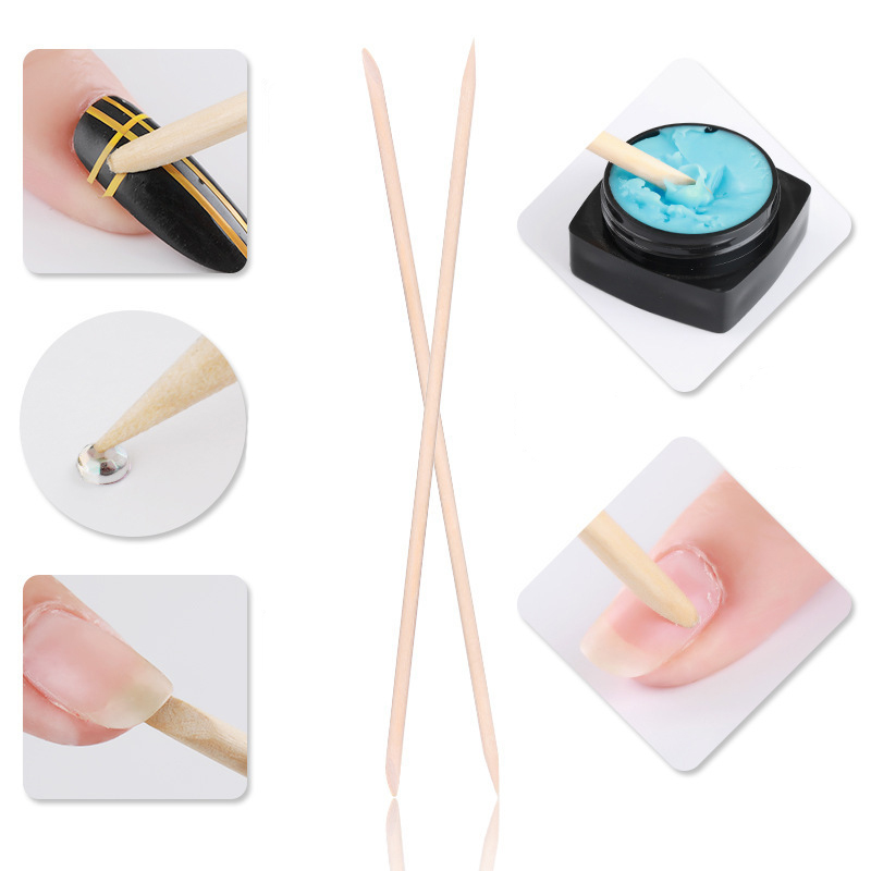50/100 buah/Lot stik kayu peng - Nail Art Orange ulasan dan harga