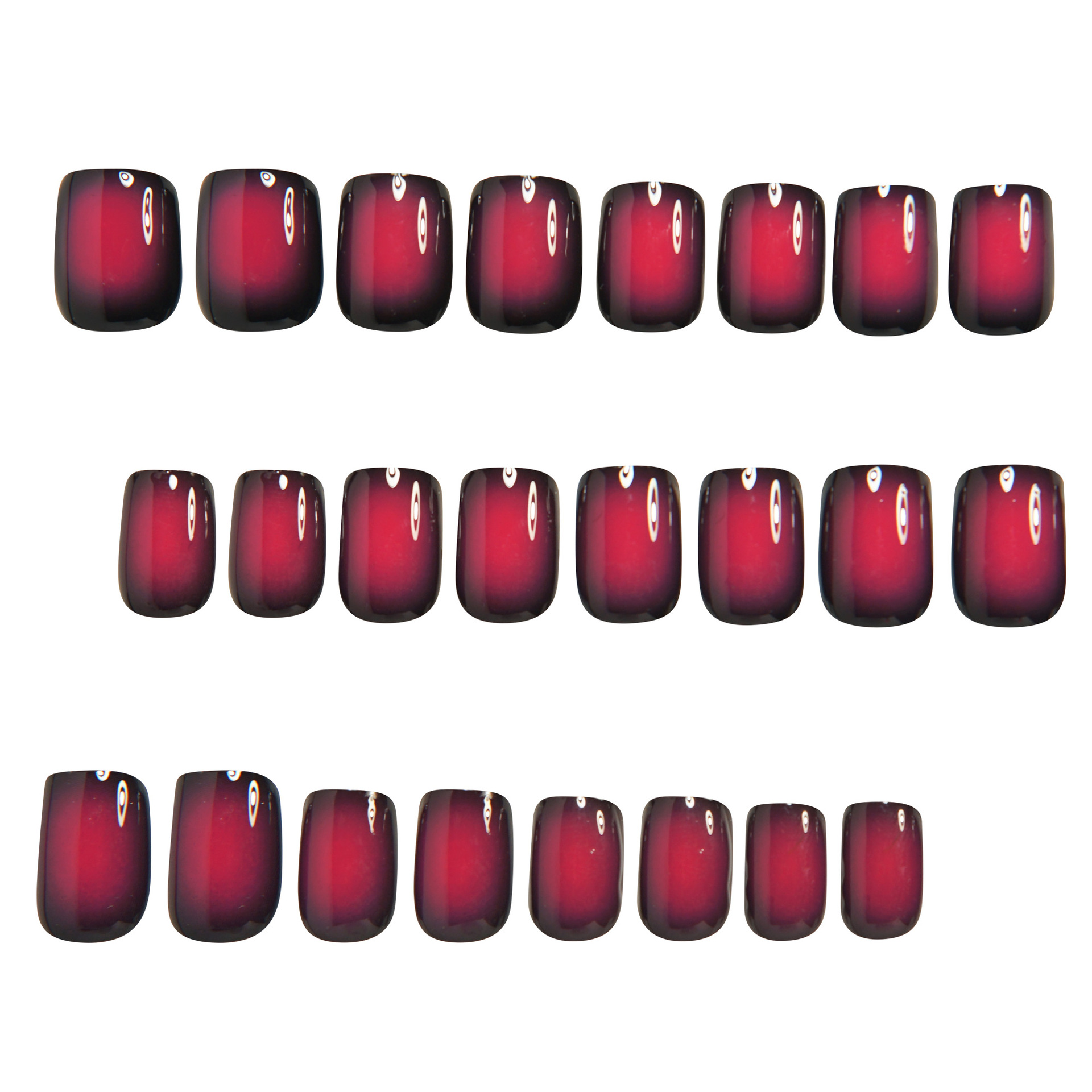 Kuku palsu pendek berbentuk pe - Nail Art Press On ulasan dan harga