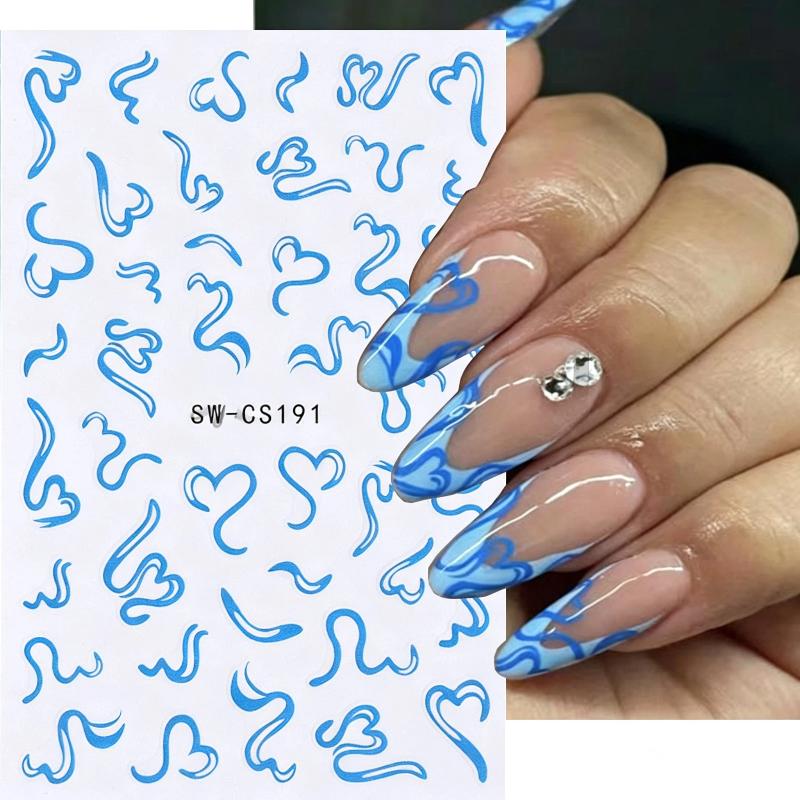 2 Lembar Stiker Seni Kuku Mani - Nail Art Valentines Day ulasan dan harga